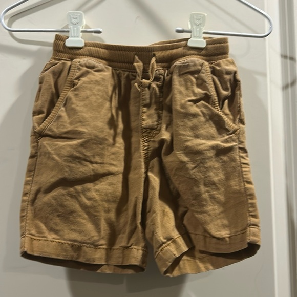 Tea Collection Boy Linen blend PullOn drawstring elastic waistband shorts size 5 - Picture 1 of 9